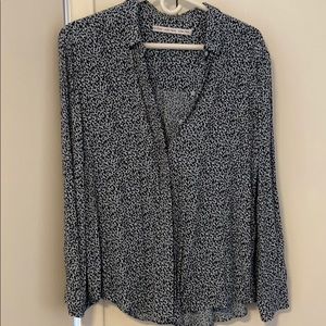 Love & Other Stories light blue/black button down